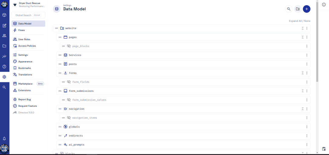 Screenshot 1 - Appearance & Project Settings